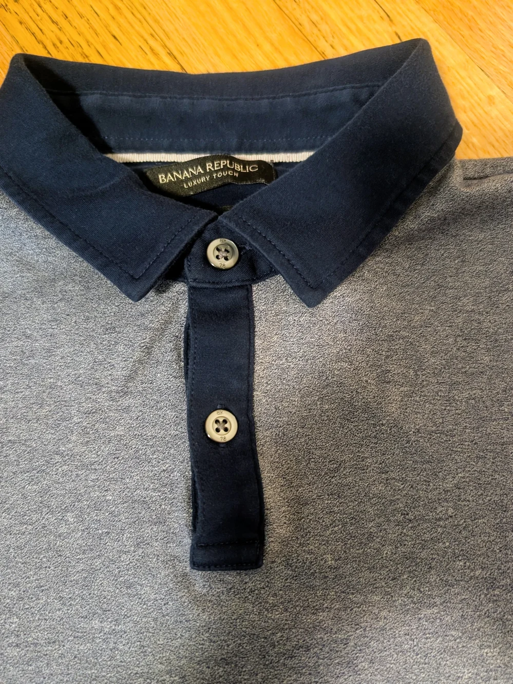 Banana Republic Luxury Touch Men's XL Polo Shirt Blue Navy Standard Fit